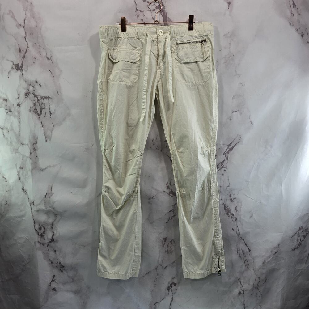 Anthropologie Cream Utility Cargo Pants